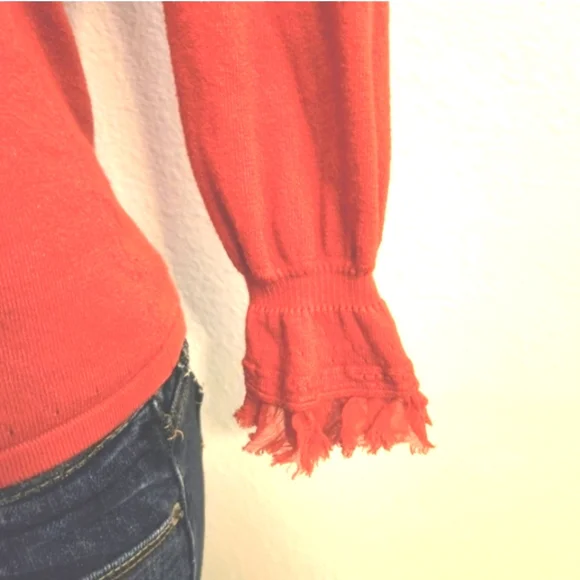 Etcetera Coral Blouse with Ruffle Details - Picture 2 of 3